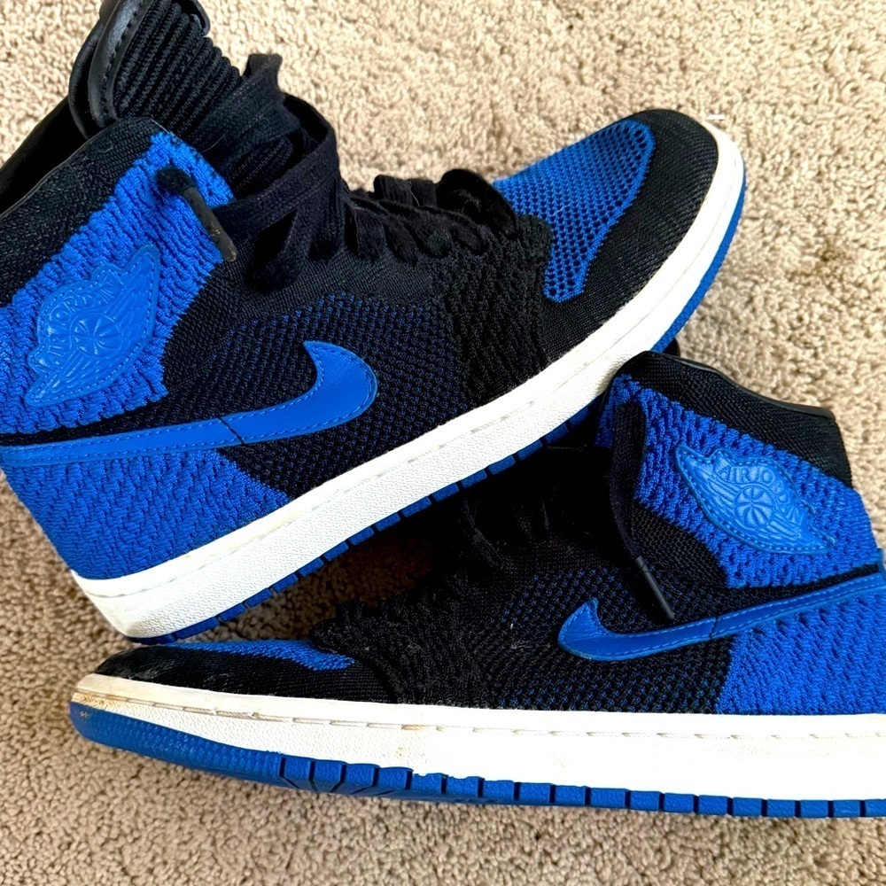 Air Jordan 1 Retro High OG Flyknit GS 'Royal' 7Y